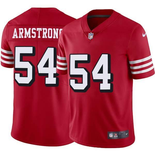 Red Throwback Ray-Ray Armstrong 49ers Jersey Custom Sewn-on Patches Mens Womens Youth