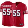 Red Throwback Pita Taumoepenu 49ers Jersey Custom Sewn-on Patches Mens Womens Youth