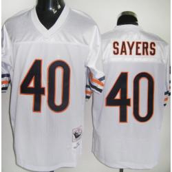 Gale Sayers Chicago Football Jersey - Chicago #40 Football Jersey(White Throwback)