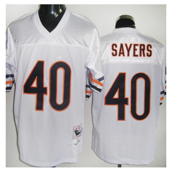 Gale Sayers Chicago Football Jersey - Chicago #40 Football Jersey(White Throwback)