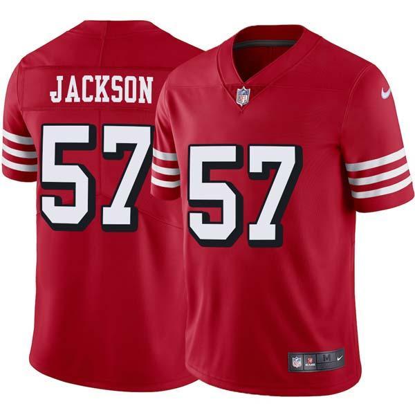 Red Throwback Rickey Jackson 49ers Jersey Custom Sewn-on Patches Mens Womens Youth