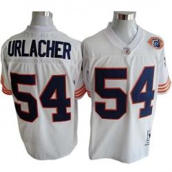 Brian Urlacher Chicago Football Jersey - Chicago #54 Football Jersey(White Throwback with Bear Patch)