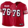 Red Throwback Dwaine Board 49ers Jersey Custom Sewn-on Patches Mens Womens Youth