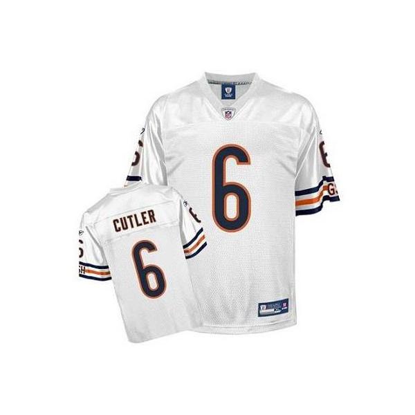 Jay Cutler Chicago Football Jersey - Chicago #6 Football Jersey(White)