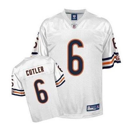 Jay Cutler Chicago Football Jersey - Chicago #6 Football Jersey(White)