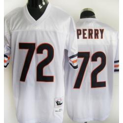 William Perry Chicago Football Jersey - Chicago #72 Football Jersey(White Throwback)