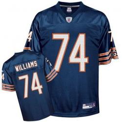 Chris Williams Chicago Football Jersey - Chicago #74 Football Jersey(Navy)