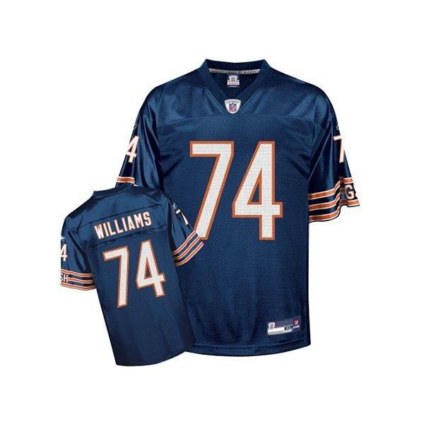 Chris Williams Chicago Football Jersey - Chicago #74 Football Jersey(Navy)