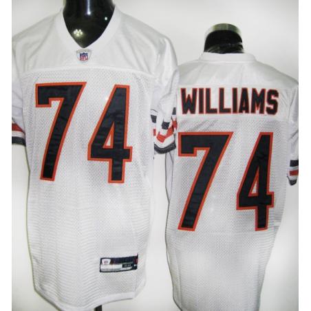 Chris Williams Chicago Football Jersey - Chicago #74 Football Jersey(White)