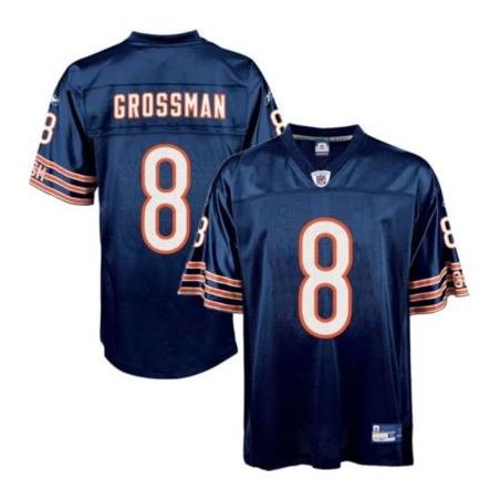 Rex Grossman Chicago Football Jersey - Chicago #8 Football Jersey(Navy)