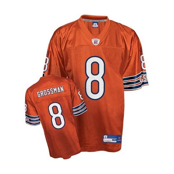 Rex Grossman Chicago Football Jersey - Chicago #8 Football Jersey(Orange)