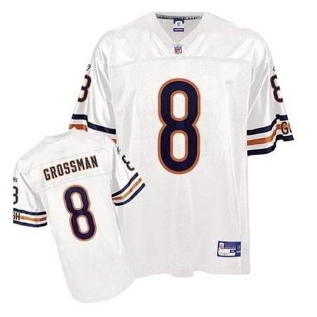 Rex Grossman Chicago Football Jersey - Chicago #8 Football Jersey(White)