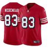 Red Throwback Renaldo Nehemiah 49ers Jersey Custom Sewn-on Patches Mens Womens Youth