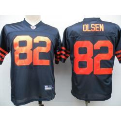 Greg Olsen Chicago Football Jersey - Chicago #82 Football Jersey(Navy Orange number)