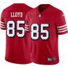 Red Throwback Brandon Lloyd 49ers Jersey Custom Sewn-on Patches Mens Womens Youth