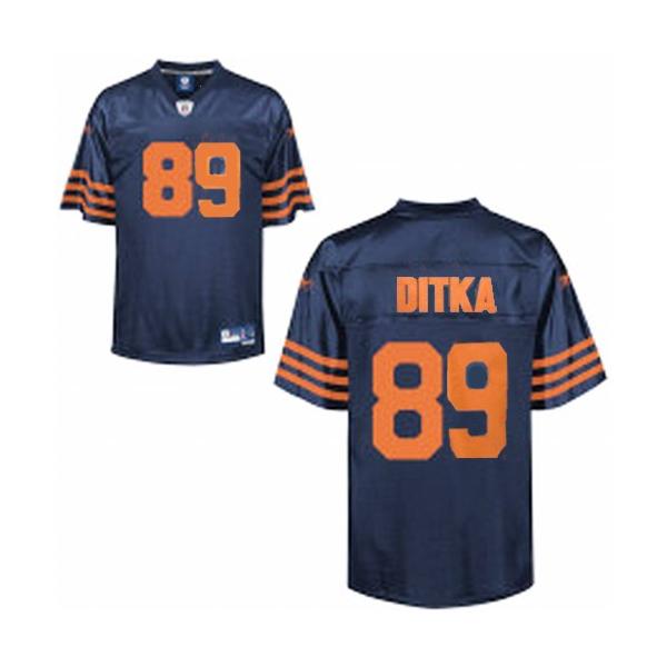 Mike Ditka Chicago Football Jersey - Chicago #89 Football Jersey(Blue with Orange Number)