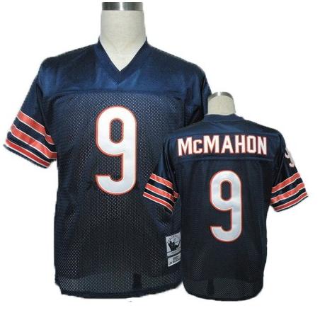 Jim McMahon Chicago Football Jersey - Chicago #9 Football Jersey(Navy Throwback)