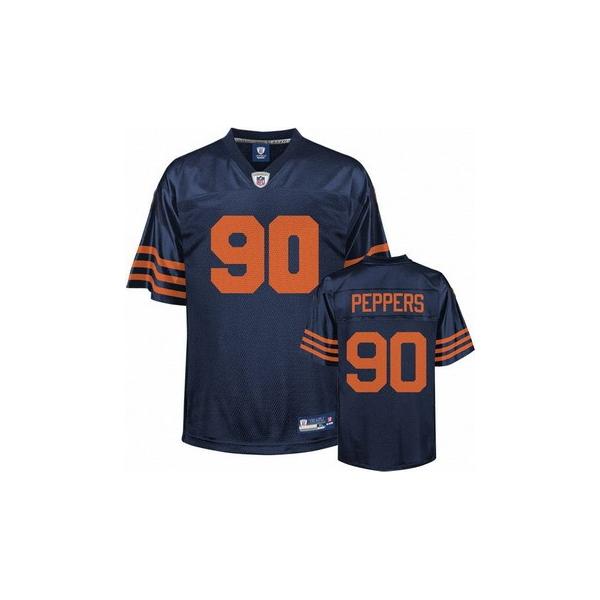 Julius Peppers Chicago Football Jersey - Chicago #90 Football Jersey(Navy Orange number)