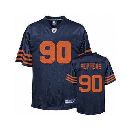 Julius Peppers Chicago Football Jersey - Chicago #90 Football Jersey(Navy Orange number)