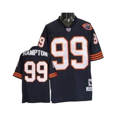 Dan Hampton Chicago Football Jersey - Chicago #99 Football Jersey(Navy Throwback with Bear Patch)