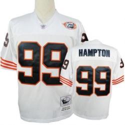 Dan Hampton Chicago Football Jersey - Chicago #99 Football Jersey(White Throwback with Bear Patch)