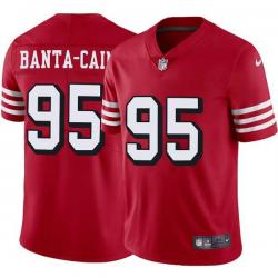 Red Throwback Tully Banta-Cain 49ers Jersey Custom Sewn-on Patches Mens Womens Youth