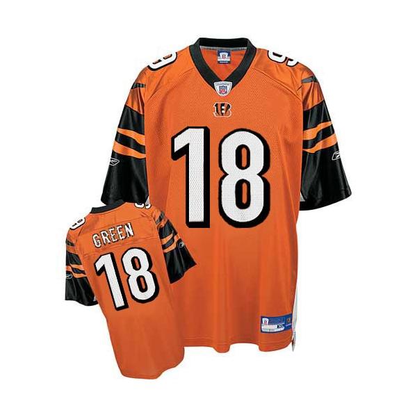 A J Green Cincinnati Football Jersey - Cincinnati #18 Football Jersey(Orange)