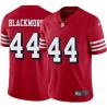 Red Throwback Richard Blackmore 49ers Jersey Custom Sewn-on Patches Mens Womens Youth