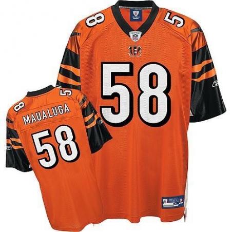 Rey Maualuga Cincinnati Football Jersey - Cincinnati #58 Football Jersey(Orange)