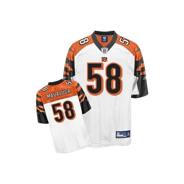 Rey Maualuga Cincinnati Football Jersey - Cincinnati #58 Football Jersey(White)