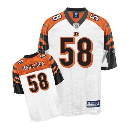 Rey Maualuga Cincinnati Football Jersey - Cincinnati #58 Football Jersey(White)