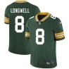 Green Ryan Longwell Packers Jersey Custom Sewn-on Patches Mens Womens Youth