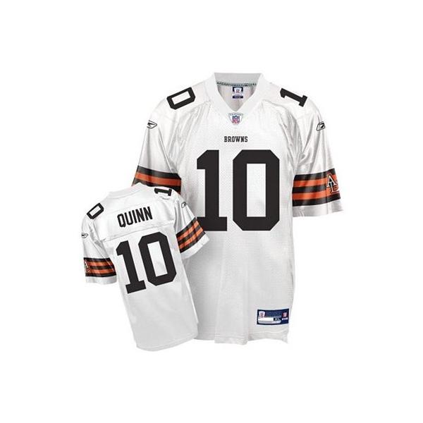 Brady Quinn Cleveland Football Jersey - Cleveland #10 Football Jersey(White)