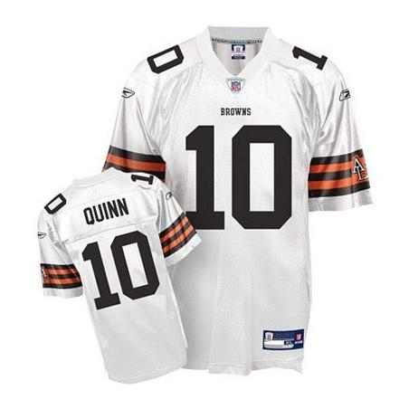 Brady Quinn Cleveland Football Jersey - Cleveland #10 Football Jersey(White)