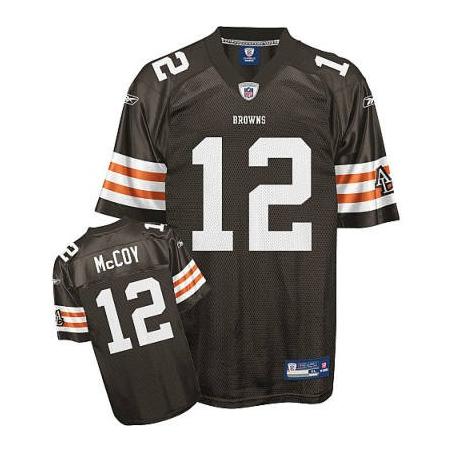 Colt Mccoy Cleveland Football Jersey - Cleveland #12 Football Jersey(Brown)