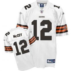 Colt McCoy Cleveland Football Jersey - Cleveland #12 Football Jersey(White)