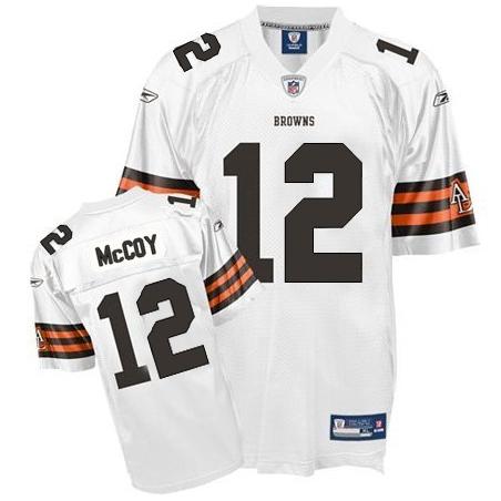 Colt McCoy Cleveland Football Jersey - Cleveland #12 Football Jersey(White)