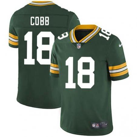 Green Randall Cobb Packers Jersey Custom Sewn-on Patches Mens Womens Youth