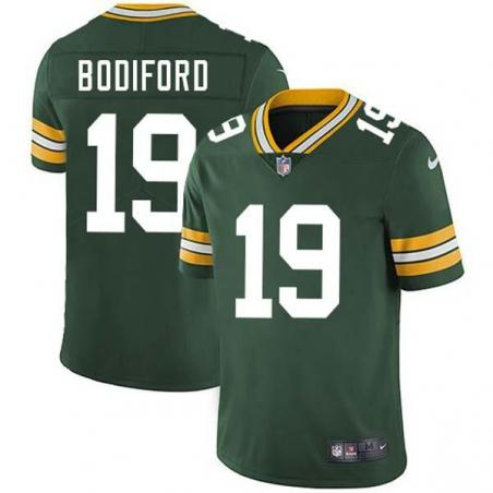 Green Shaun Bodiford Packers Jersey Custom Sewn-on Patches Mens Womens Youth