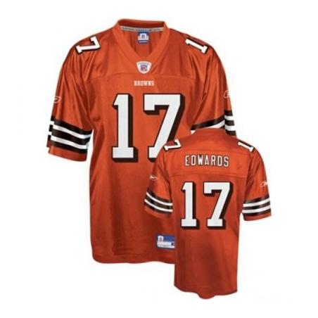 Braylon Edwards Cleveland Football Jersey - Cleveland #17 Football Jersey(Orange)