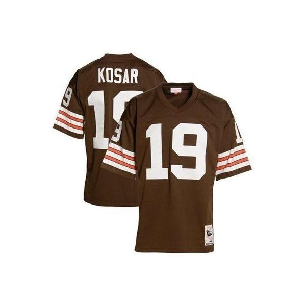 Bernie Kosar Cleveland Football Jersey - Cleveland #19 Football Jersey(Brown Throwback)