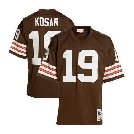 Bernie Kosar Cleveland Football Jersey - Cleveland #19 Football Jersey(Brown Throwback)