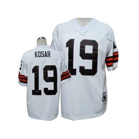 Bernie Kosar Cleveland Football Jersey - Cleveland #19 Football Jersey(White Throwback)