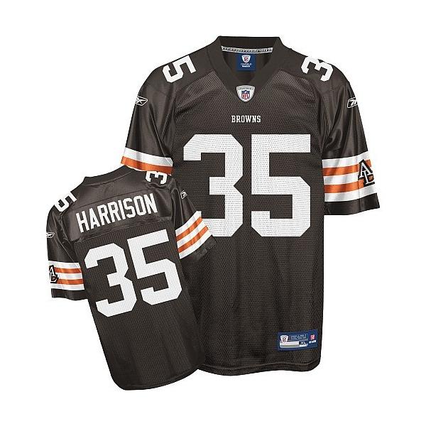 Jerome Harrison Cleveland Football Jersey - Cleveland #35 Football Jersey(Brown)