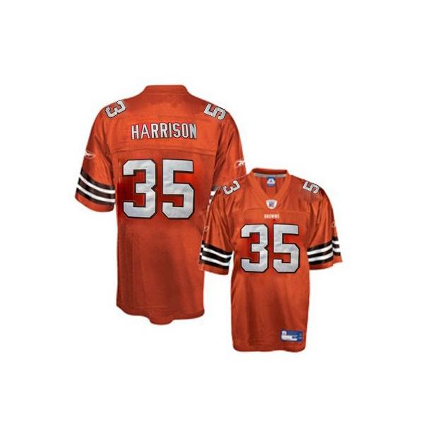 Jerome Harrison Cleveland Football Jersey - Cleveland #35 Football Jersey(Orange)