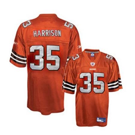 Jerome Harrison Cleveland Football Jersey - Cleveland #35 Football Jersey(Orange)