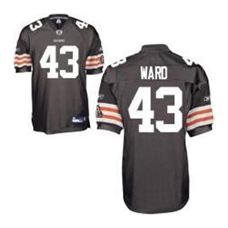 TJ Ward Cleveland Football Jersey - Cleveland #43 Football Jersey(Brown)