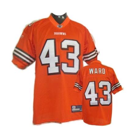 TJ Ward Cleveland Football Jersey - Cleveland #43 Football Jersey(Orange)