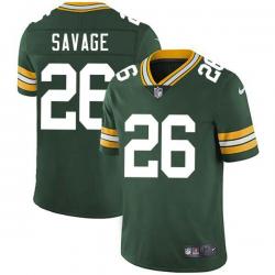 Green Darnell Savage Jr. Packers Jersey Custom Sewn-on Patches Mens Womens Youth