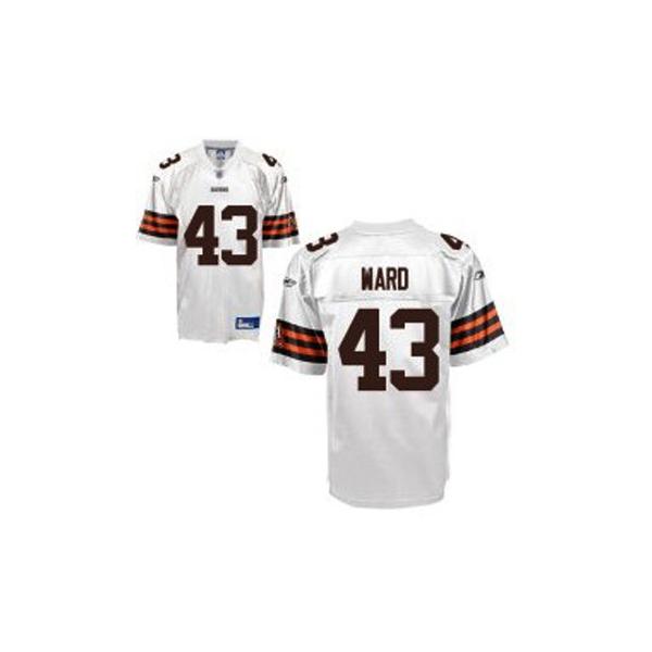 TJ Ward Cleveland Football Jersey - Cleveland #43 Football Jersey(White)